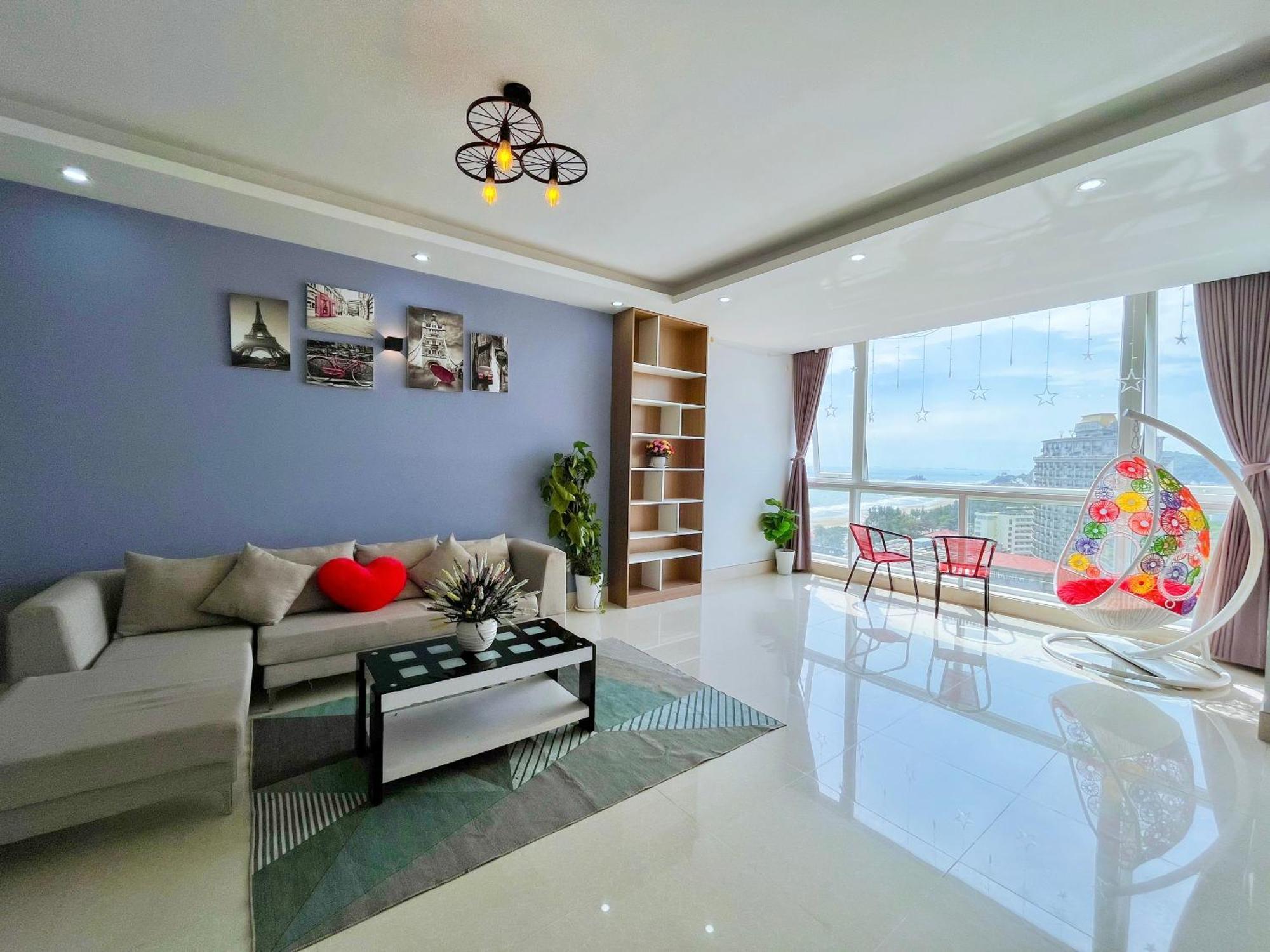 וונג טאו Can Ho Oasky,3 Phong View Dep Nhin Ra Bien,Nui Va Ho Bau Sen מראה חיצוני תמונה