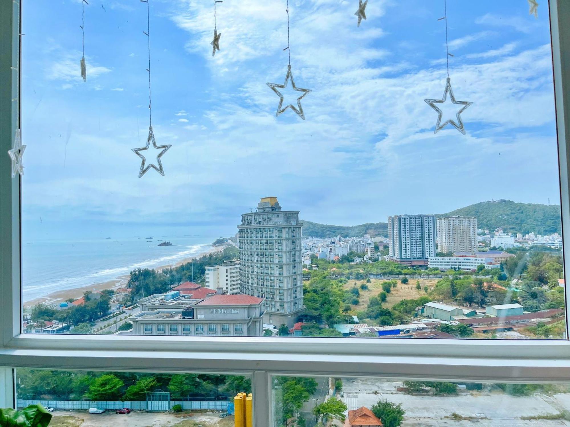 וונג טאו Can Ho Oasky,3 Phong View Dep Nhin Ra Bien,Nui Va Ho Bau Sen מראה חיצוני תמונה